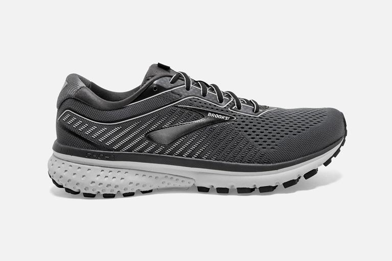 Brooks Men's GHOST 12 Road Running Shoes - Grey - Canada (CFWRJ-4536)